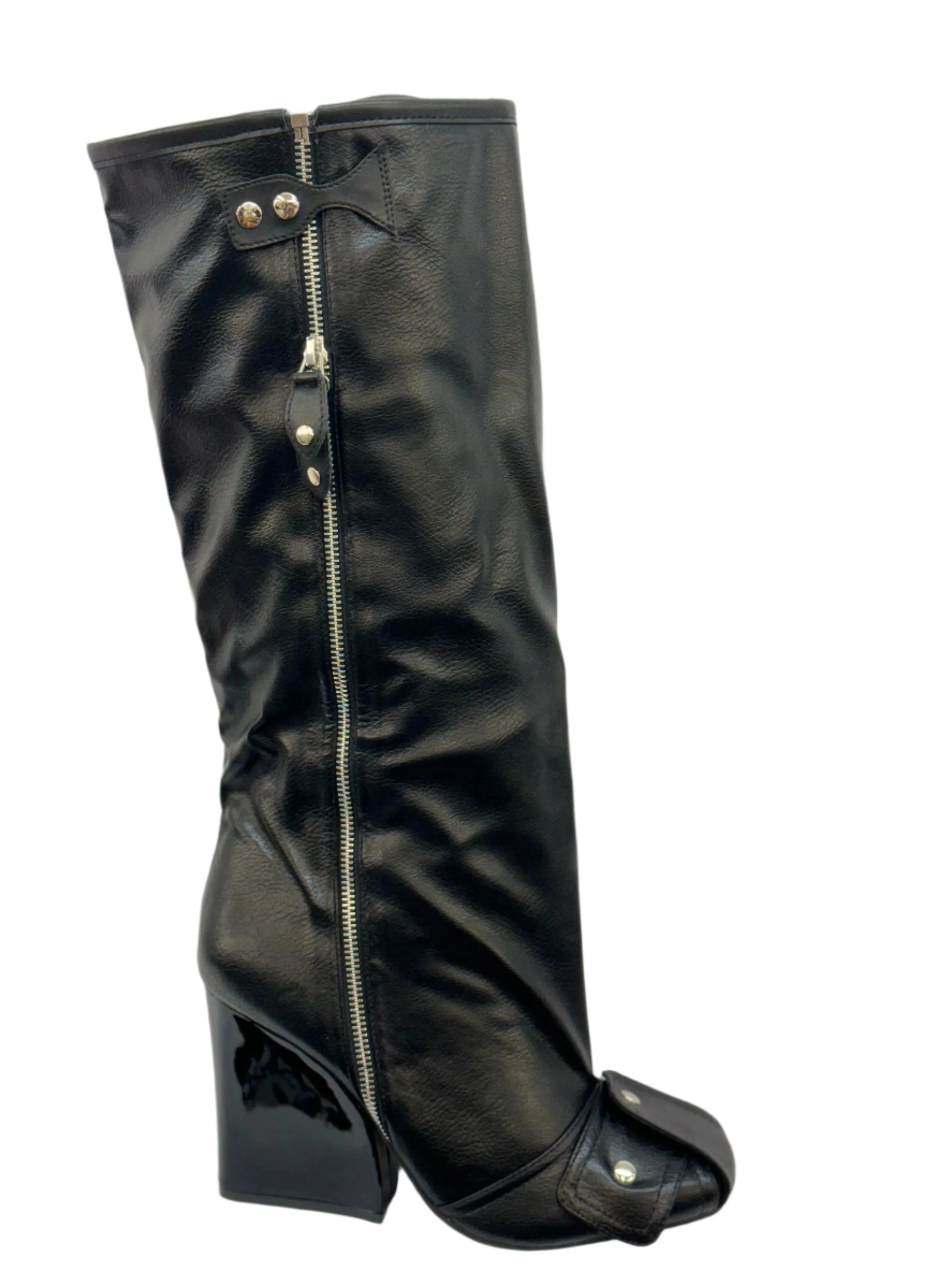 Lemonade SENNA Women Wedge Boots Knee High Fashion Pull On Boots