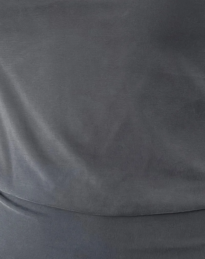 Leocadia Bandeau Top in Dark Grey