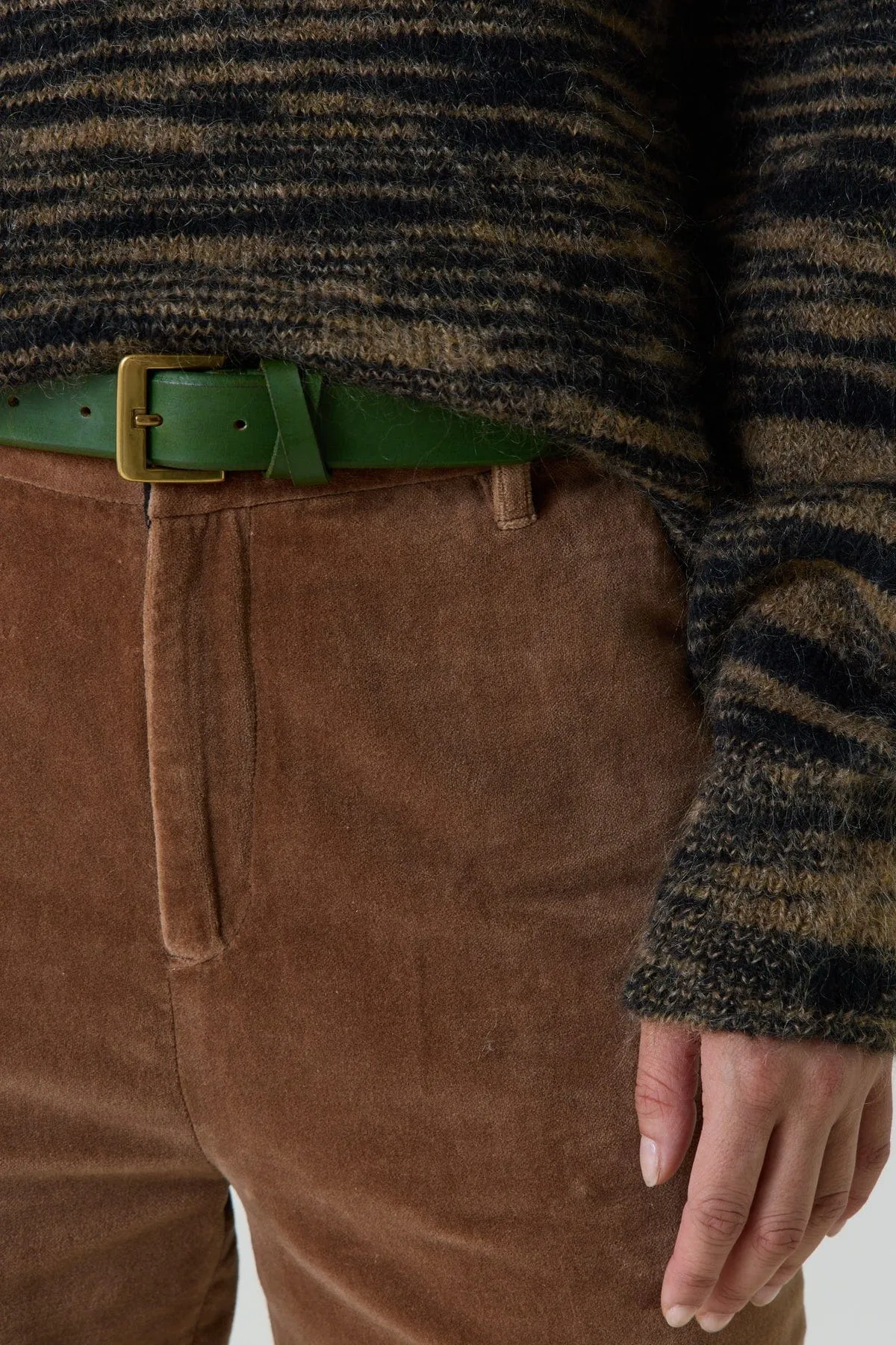 Leon & Harper Bruxelees Buff Leather Belt