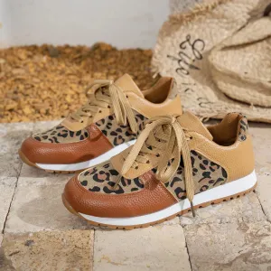 Leopard Print Casual Shoes Women Luxury Brand Sneakers Lightweight Shoes for Women Fashion Breathable Platform Sneakers Women