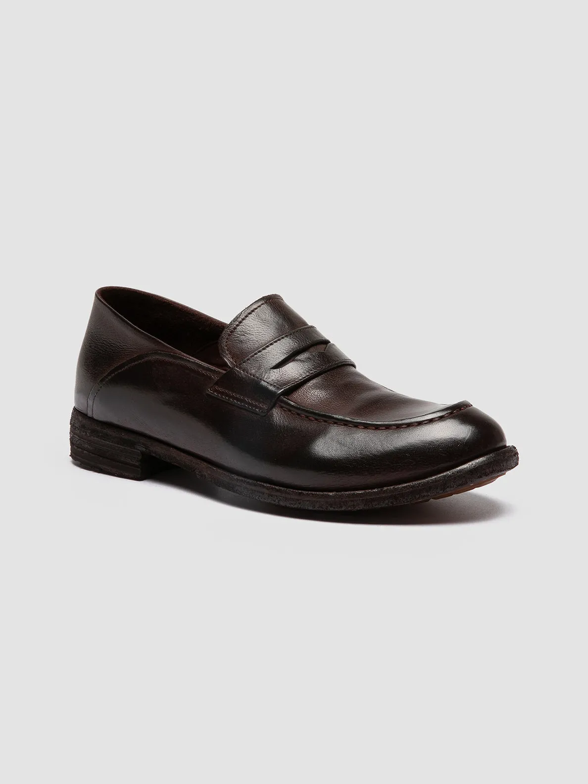 LEXIKON 140 - Mocassini Penny Loafer in Pelle Marrone