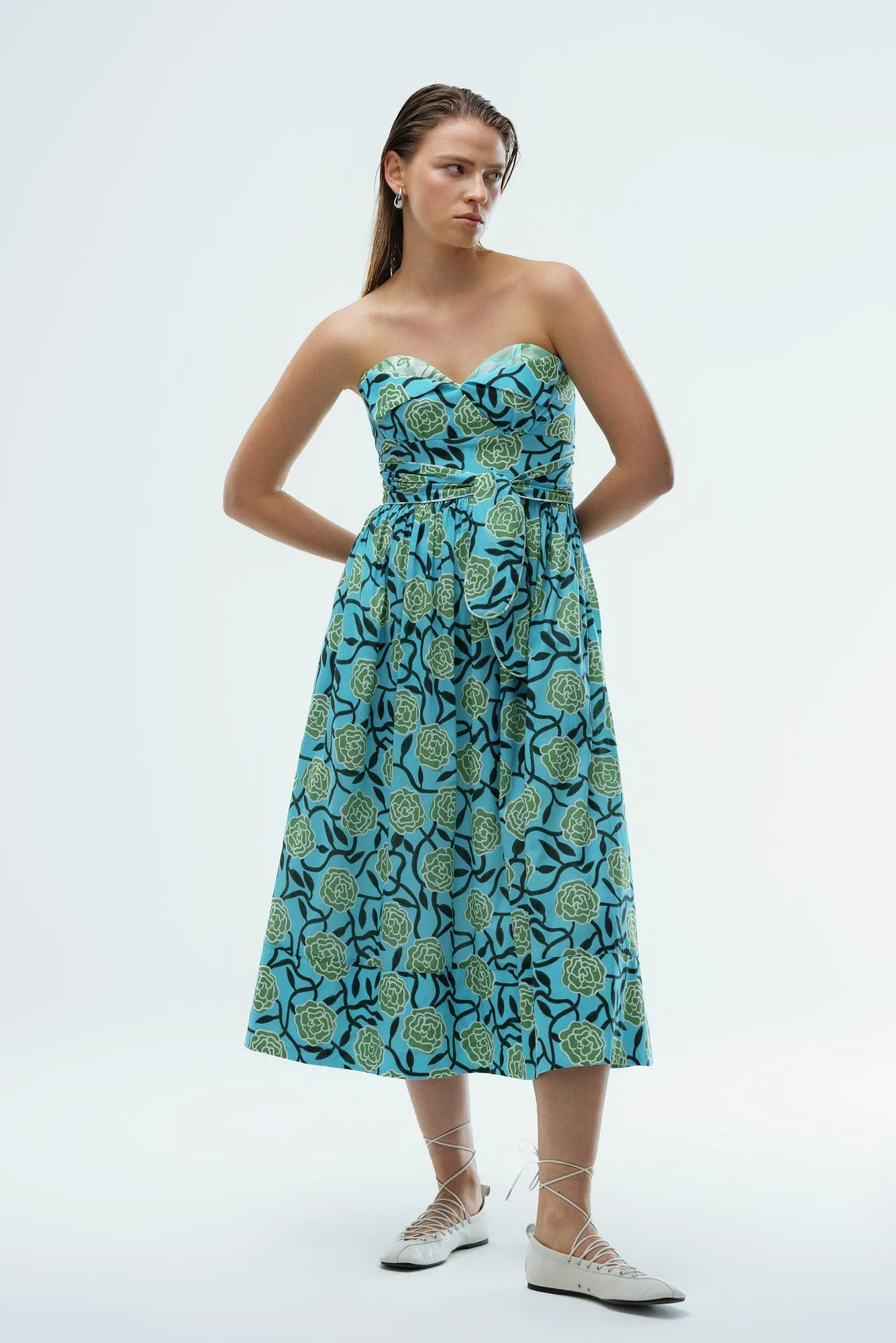 Lidia Dress in Amelia / Elba