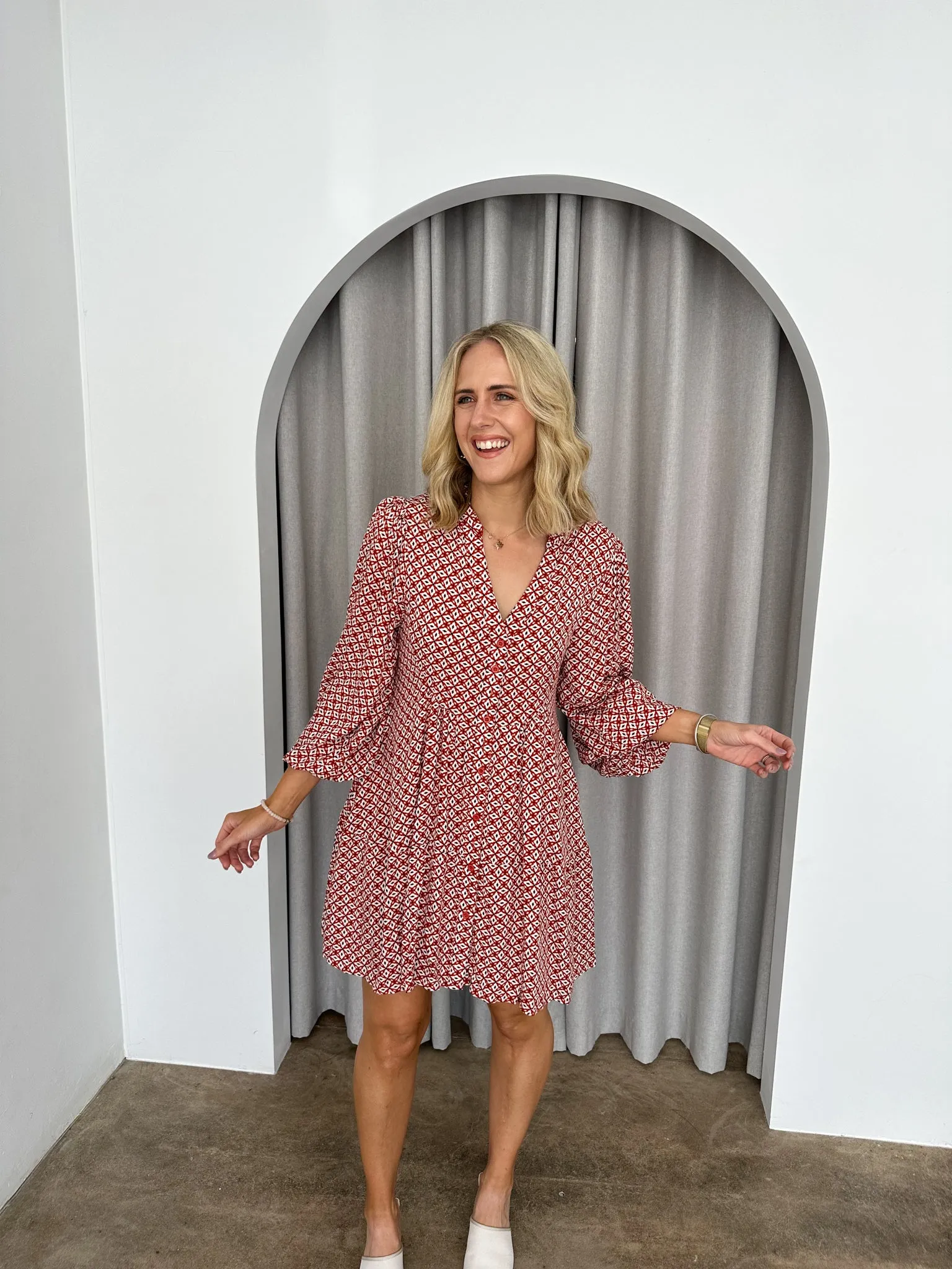 Lily Dress -Rust