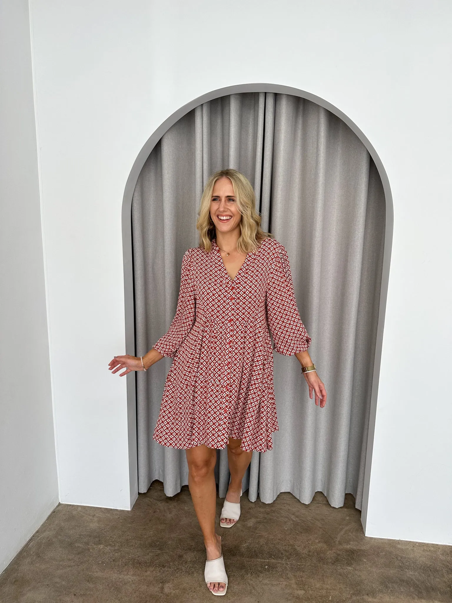 Lily Dress -Rust