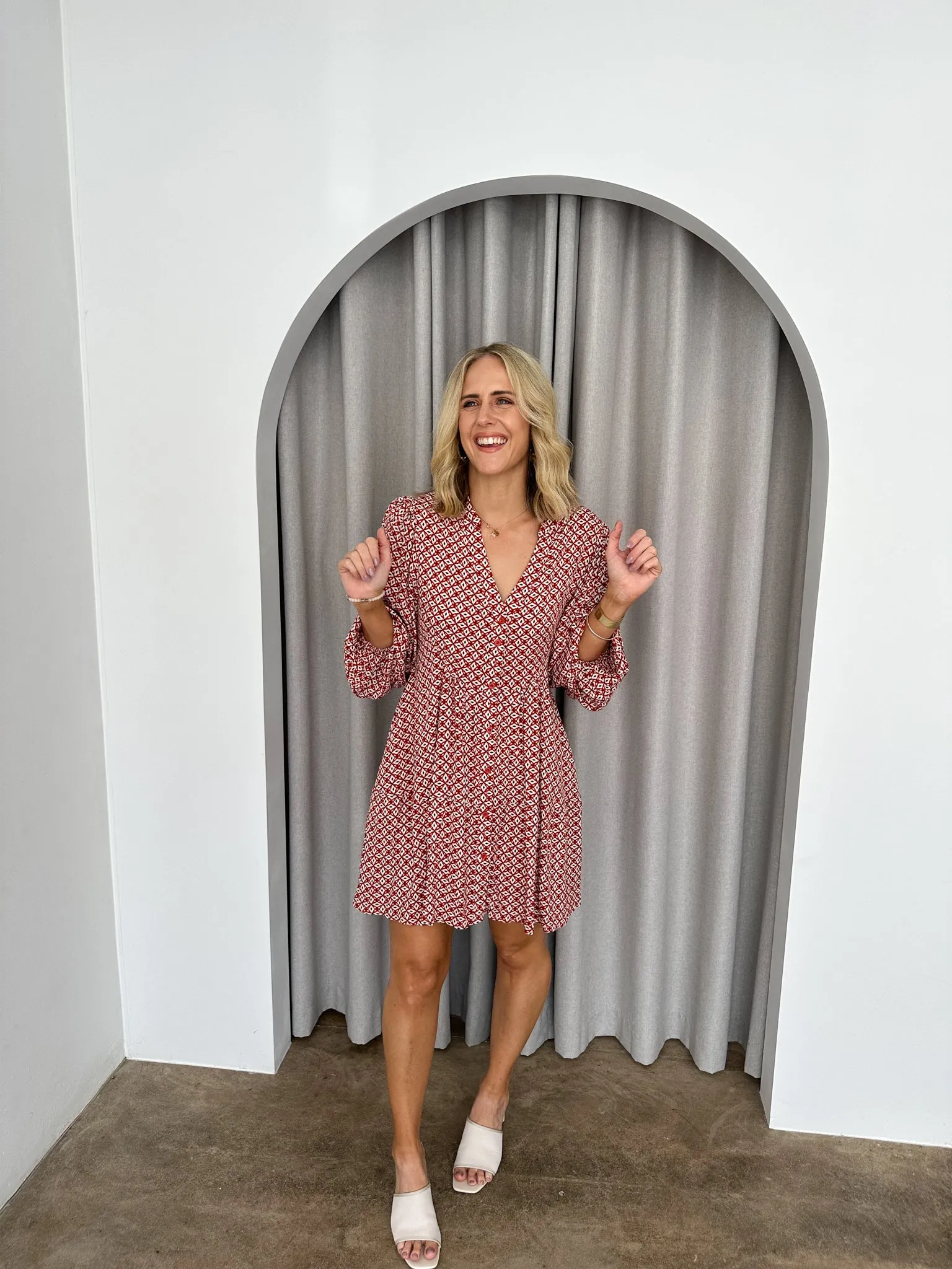 Lily Dress -Rust