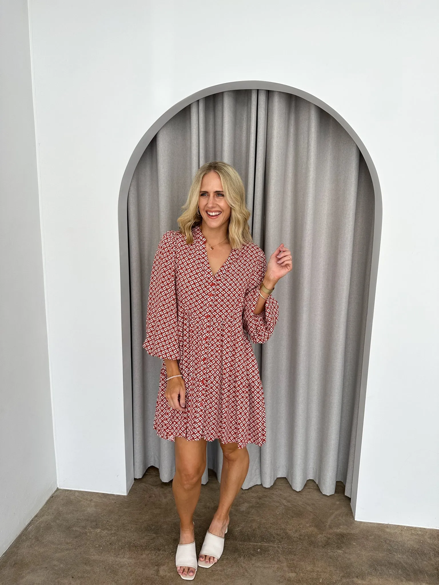 Lily Dress -Rust
