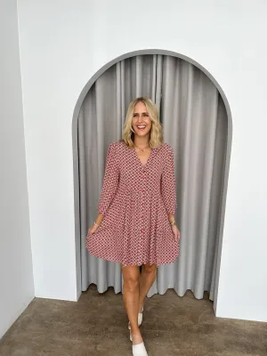 Lily Dress -Rust