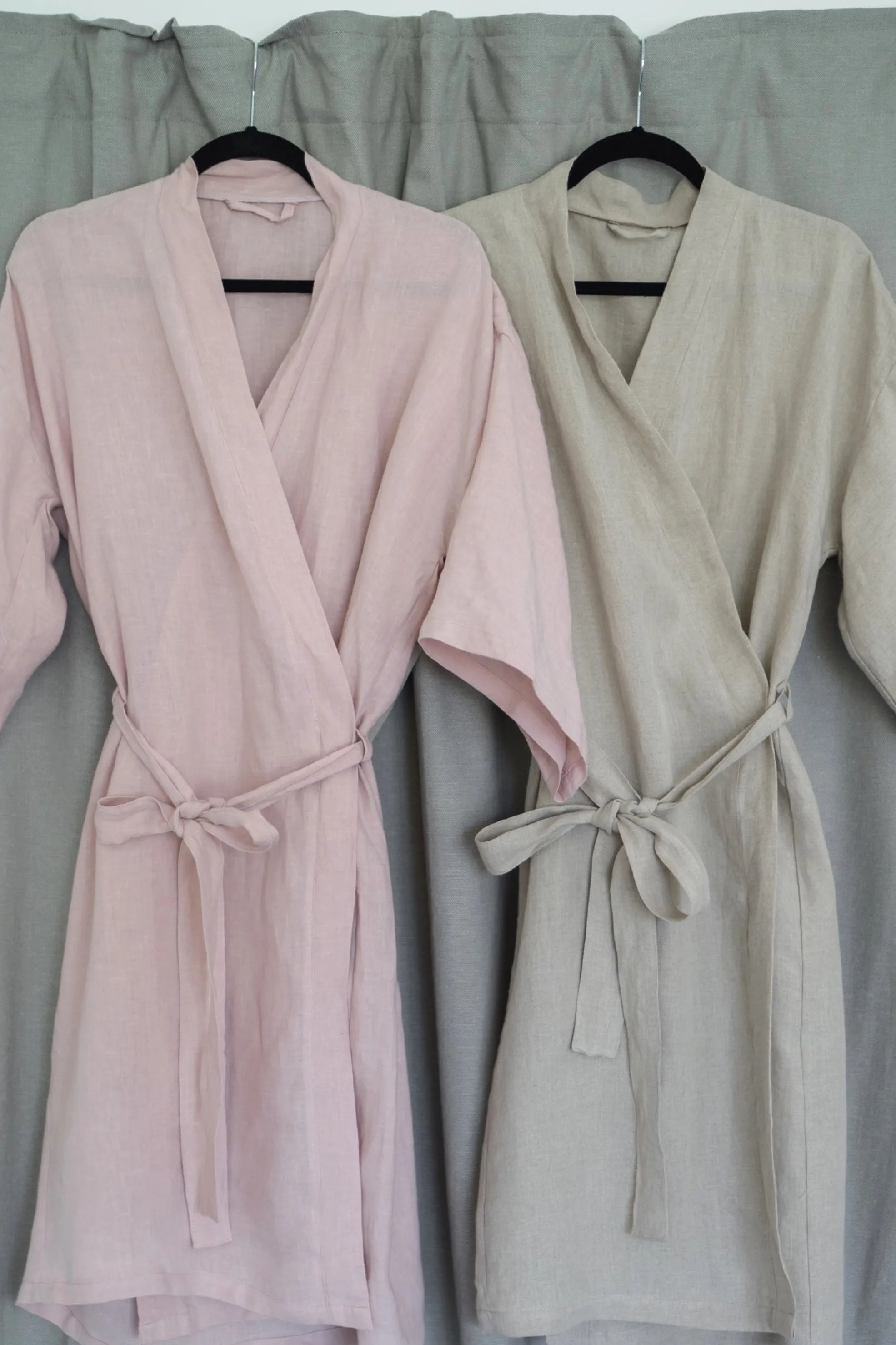 Linen kimono robe