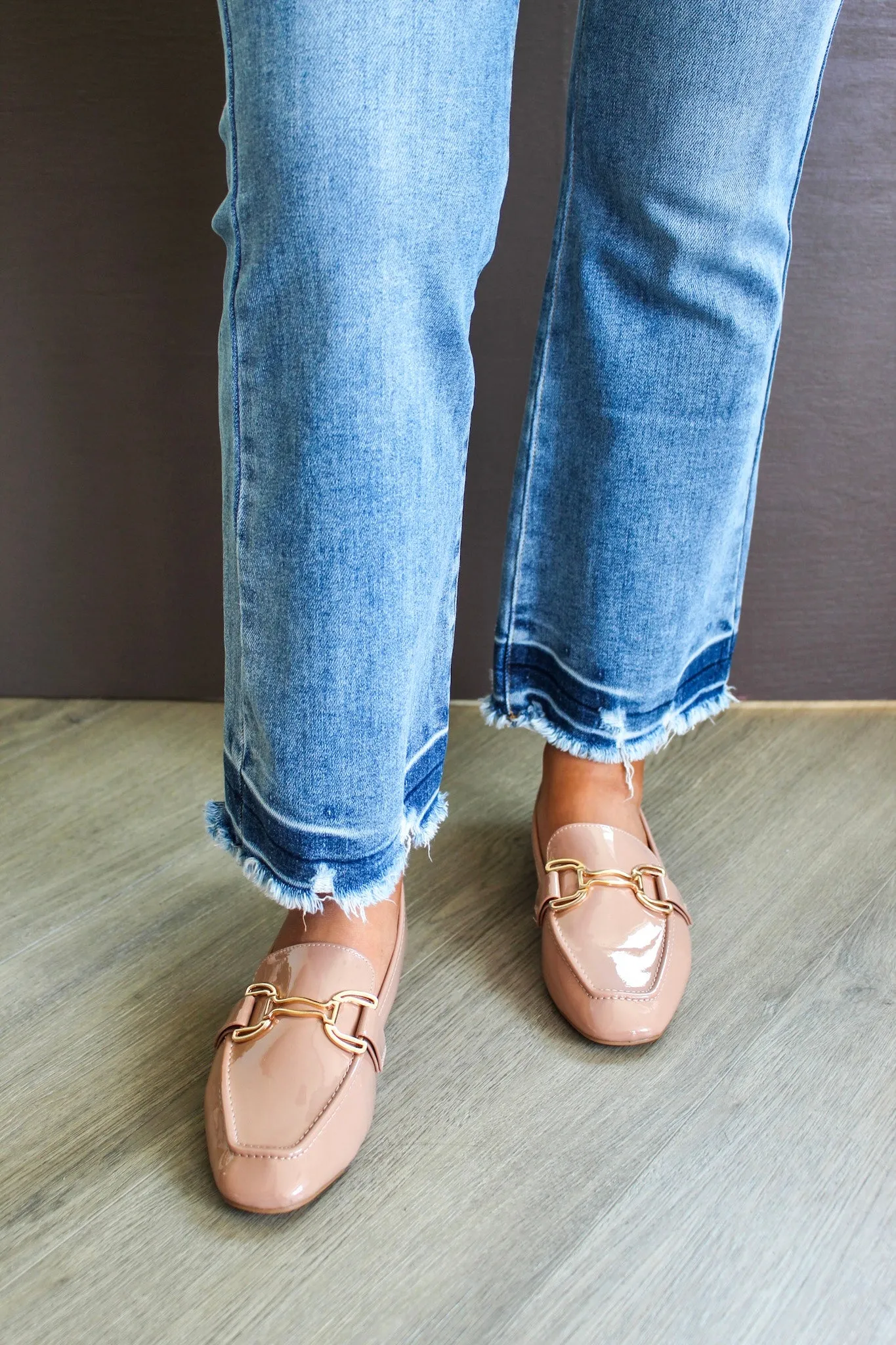 Lottie Gold Bit Loafer • Blush