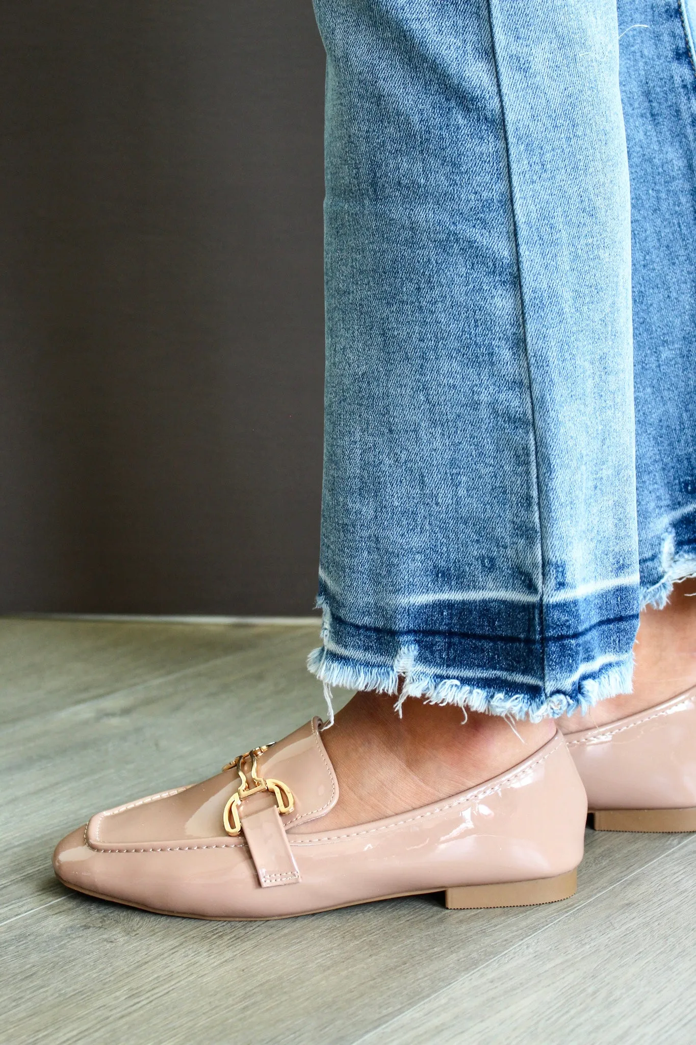 Lottie Gold Bit Loafer • Blush