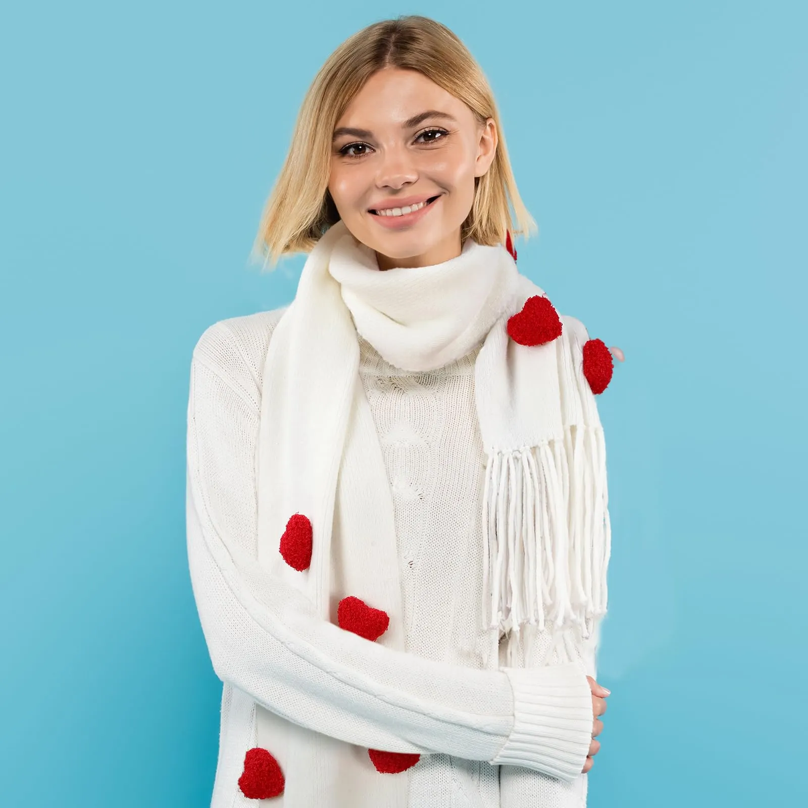 Love Shack 3D Heart Scarf