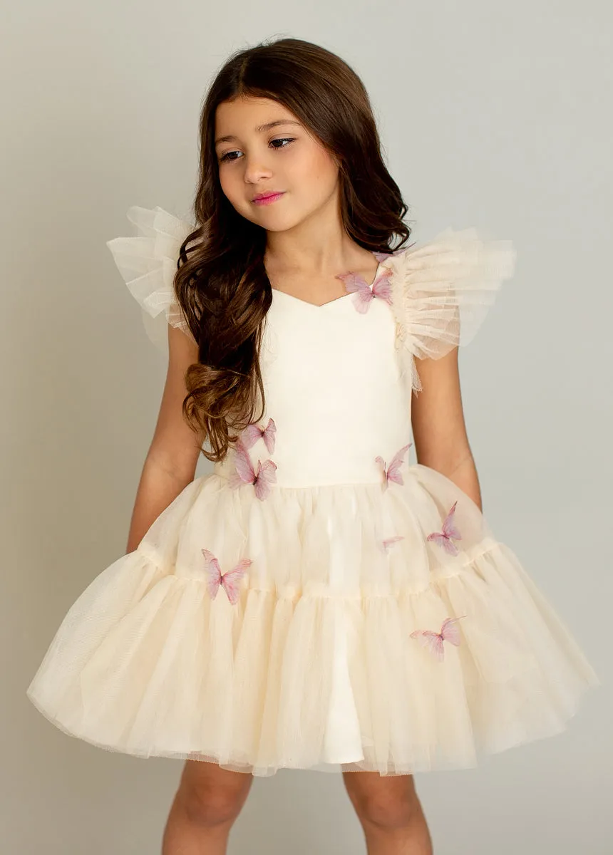Lyrah Dress in Ecru