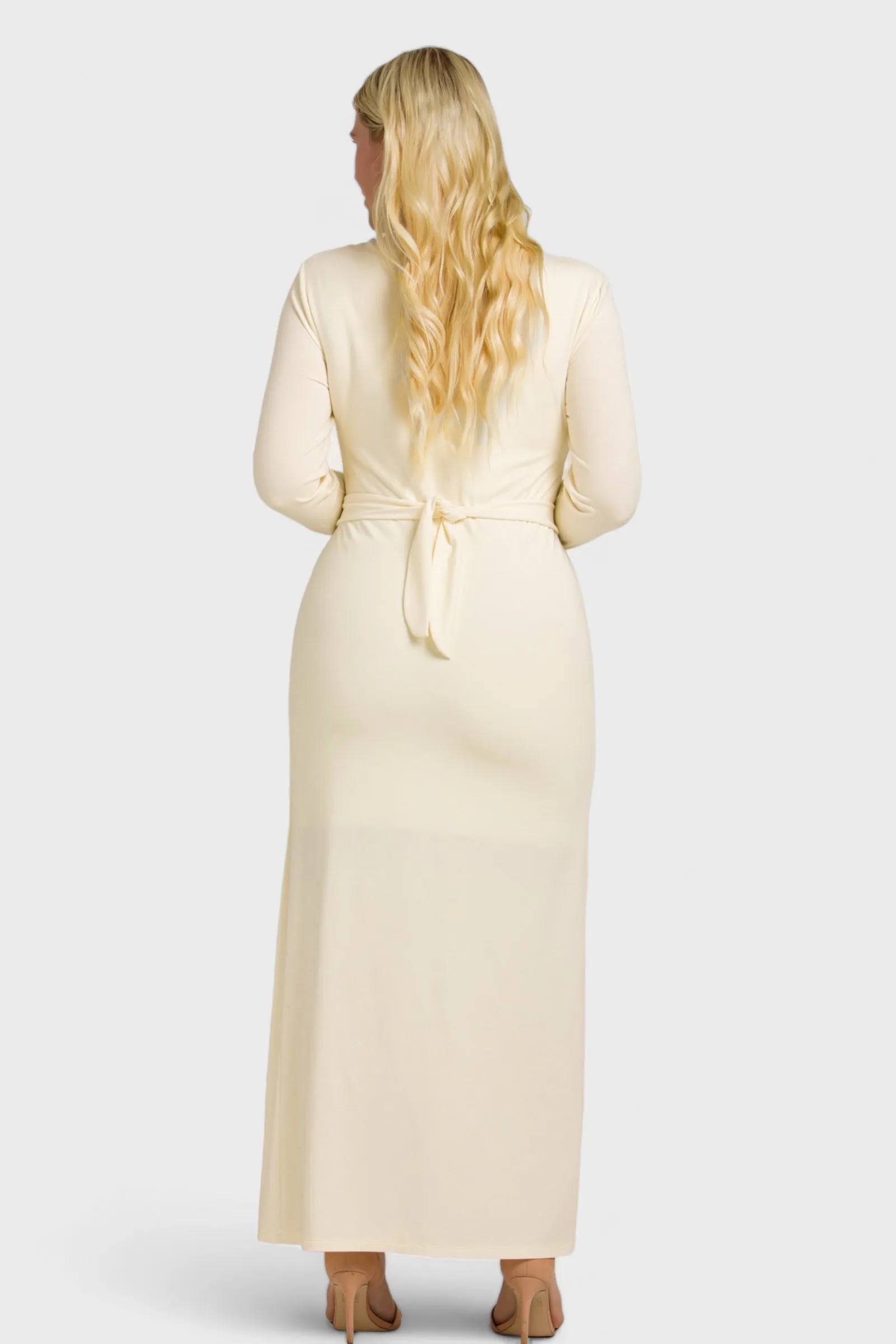 Mara Ivory Bamboo Maxi Dress