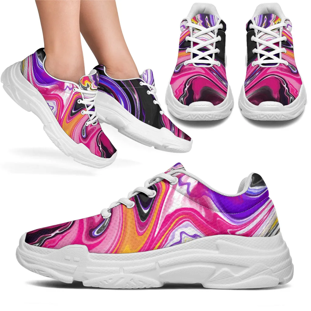 Marble Chunky Sneakers