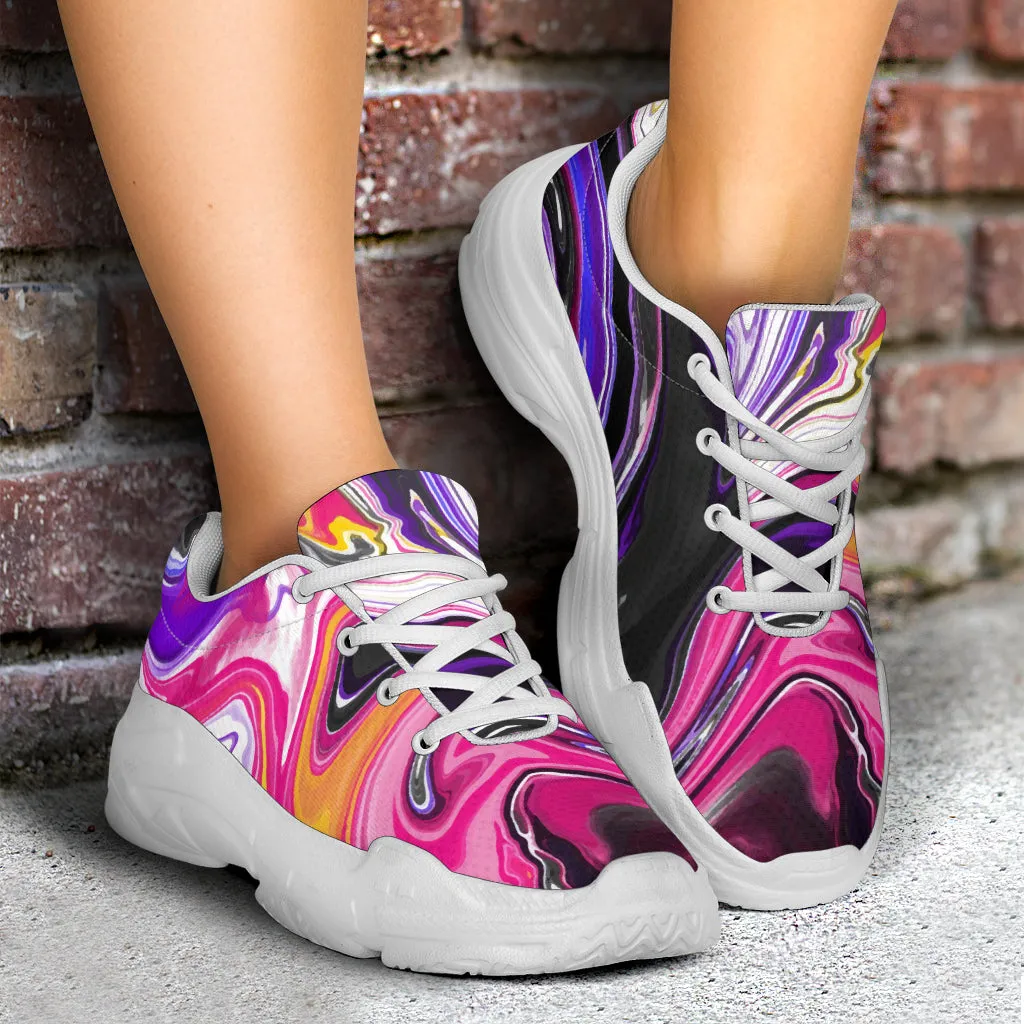 Marble Chunky Sneakers