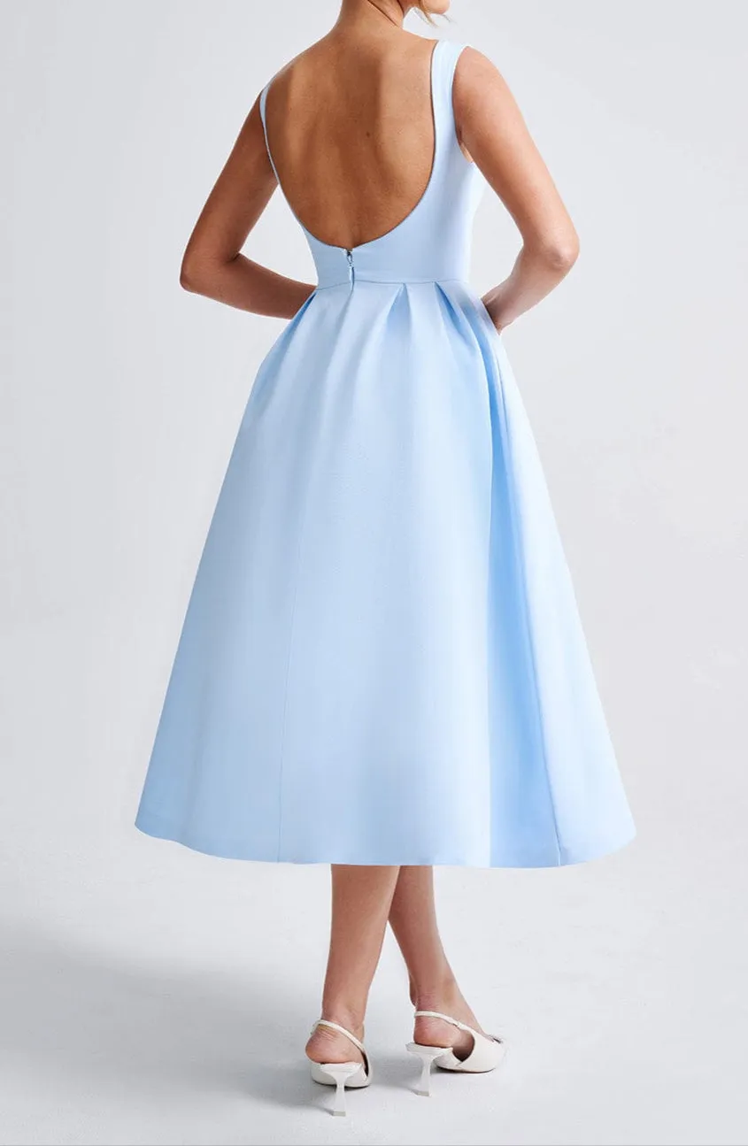 Marisa Midi Dress - Blue 