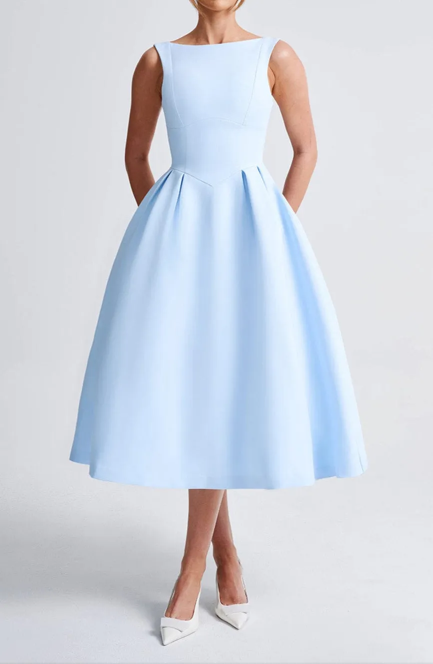 Marisa Midi Dress - Blue 