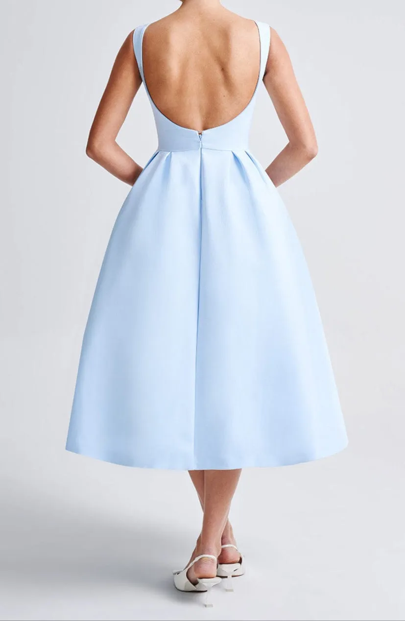 Marisa Midi Dress - Blue 
