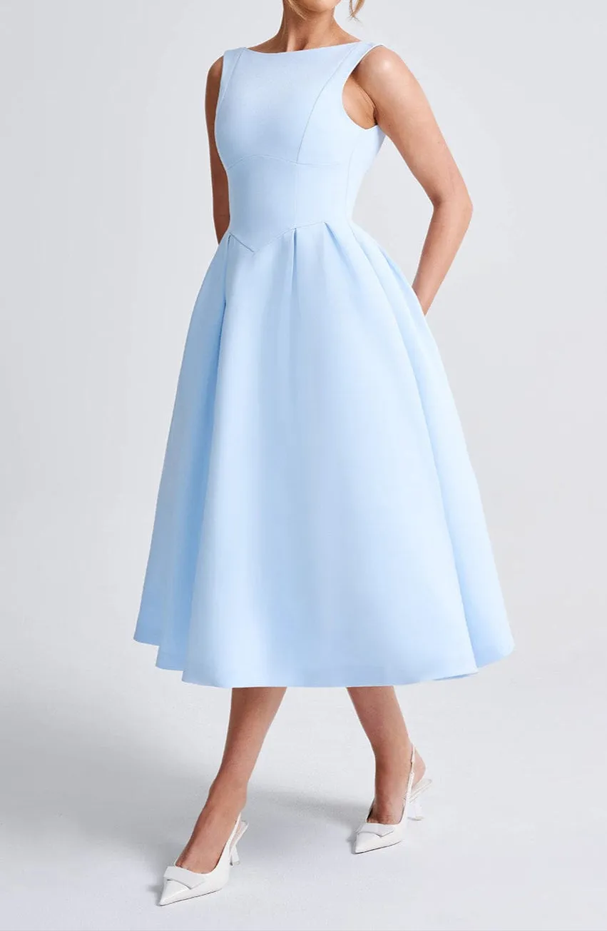 Marisa Midi Dress - Blue 