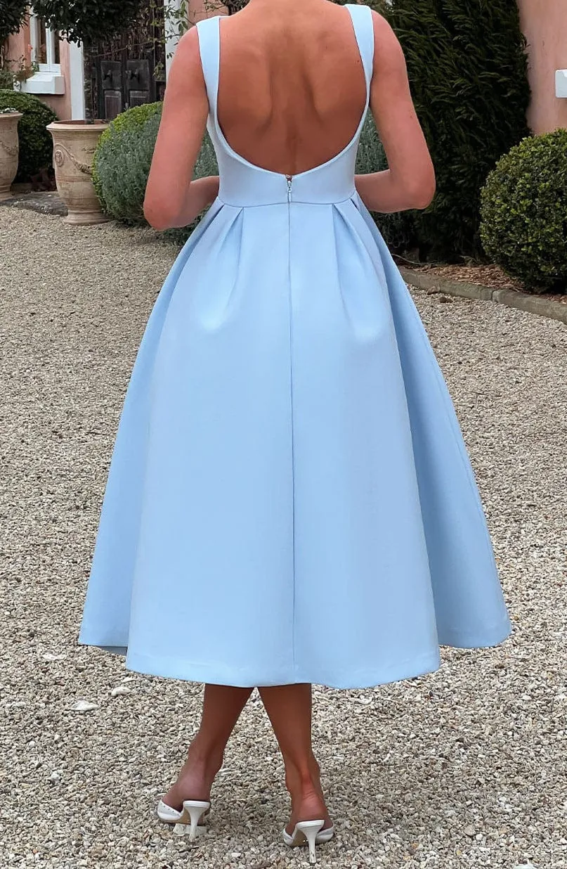 Marisa Midi Dress - Blue 