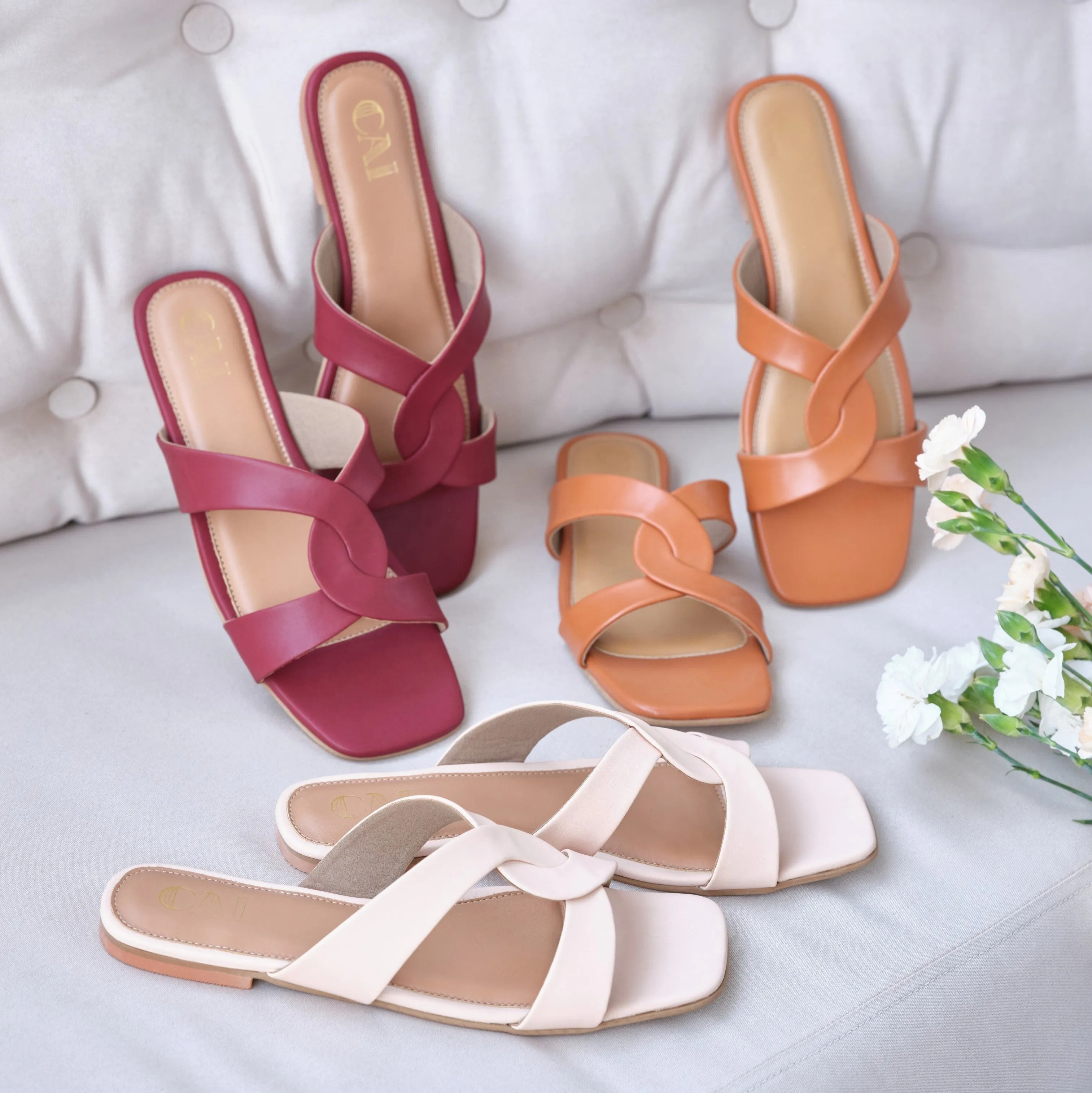 Maroon Knot Flats