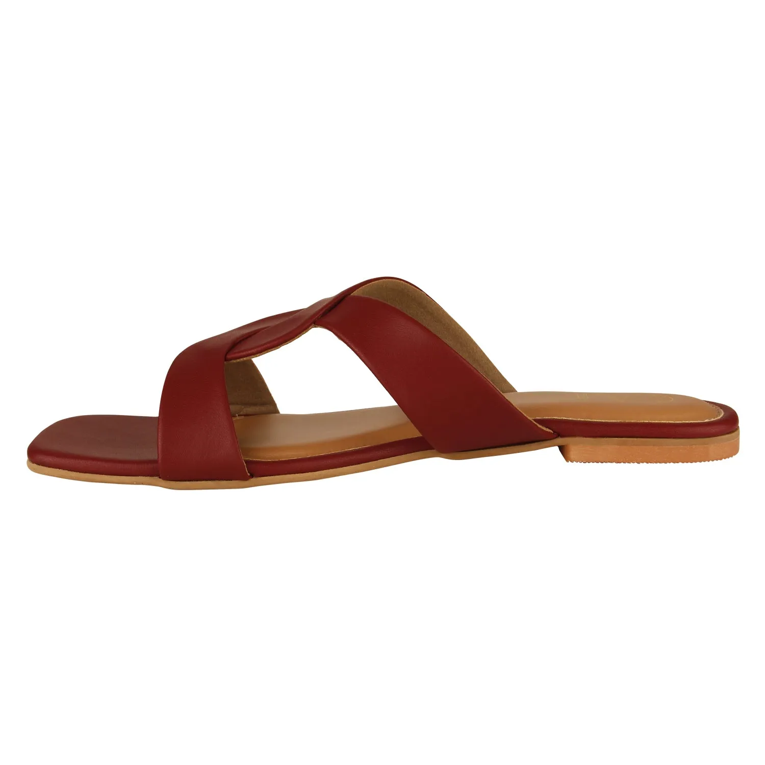 Maroon Knot Flats