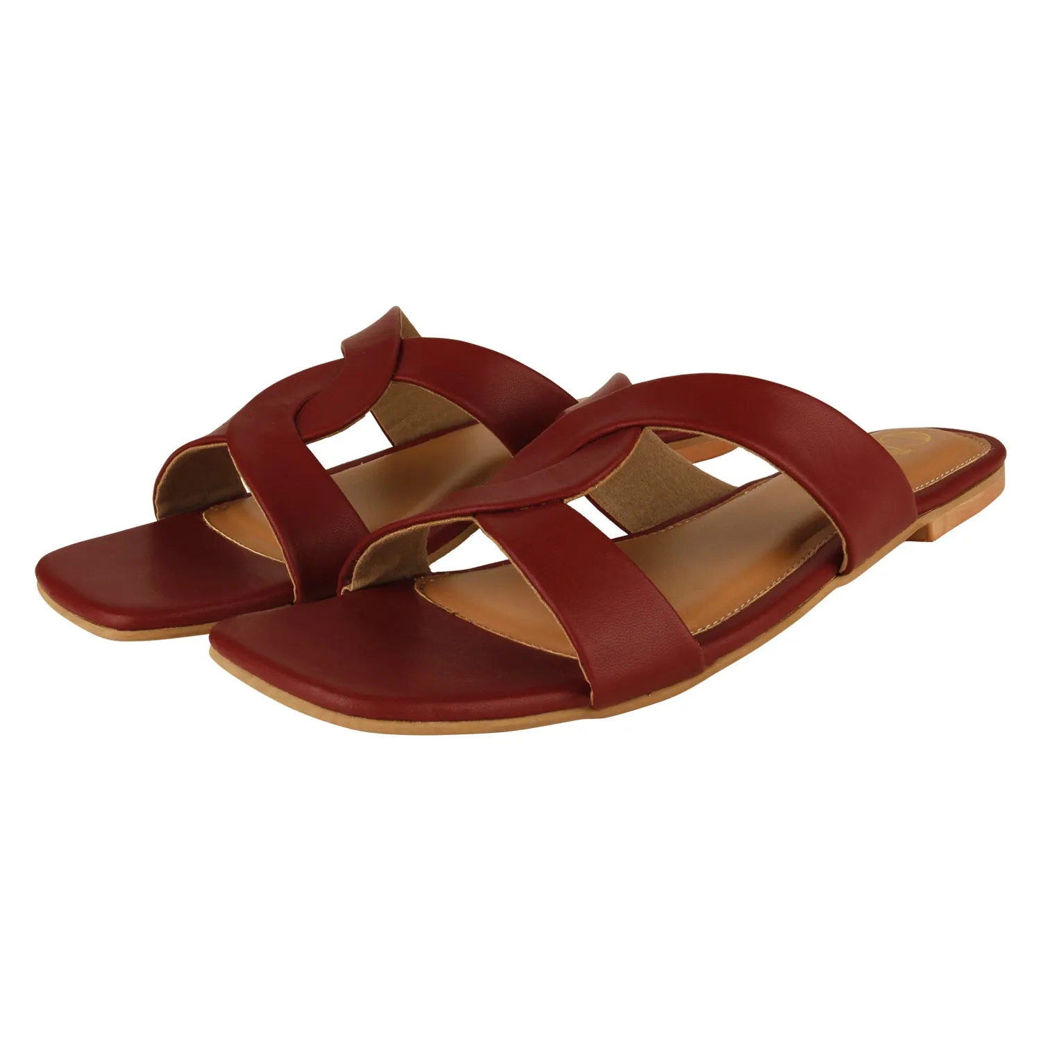Maroon Knot Flats