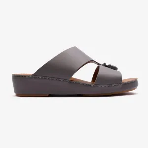 MATTE BERNINI CLASSIC ARABIC LEATHER SANDALS BLACK