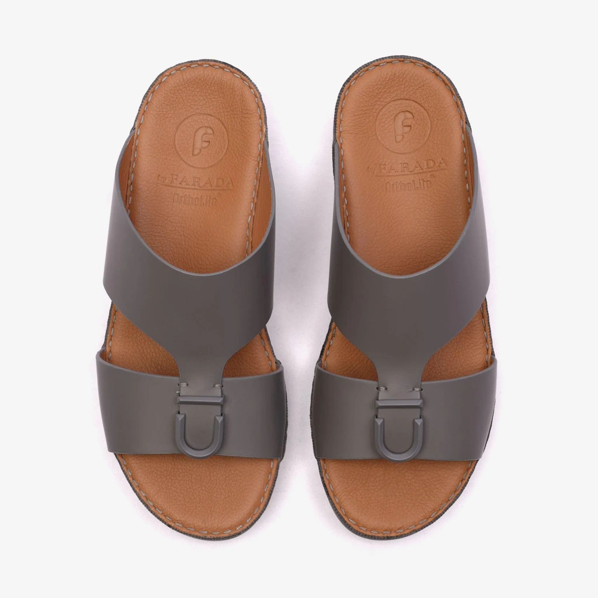 MATTE BERNINI CLASSIC ARABIC LEATHER SANDALS BLACK
