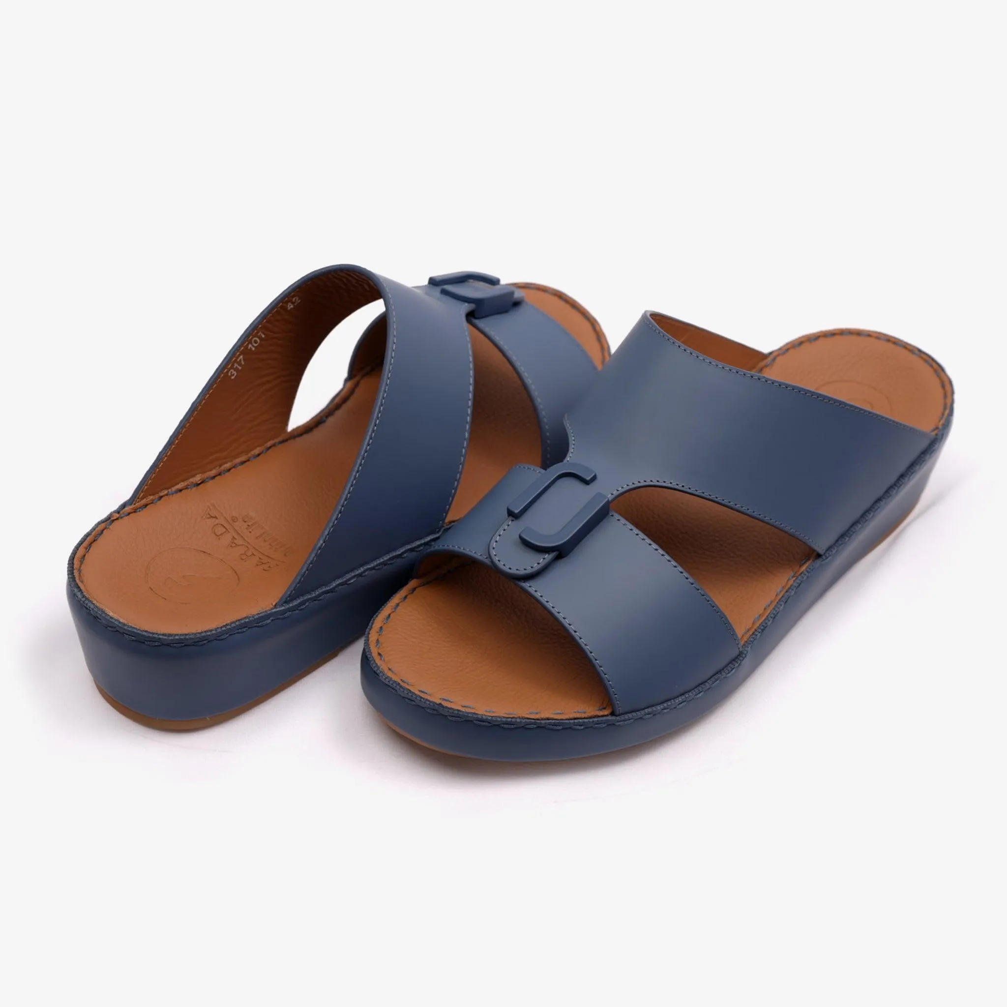 MATTE CLASSIC DAVINCI ARABIC SANDALS COBALT