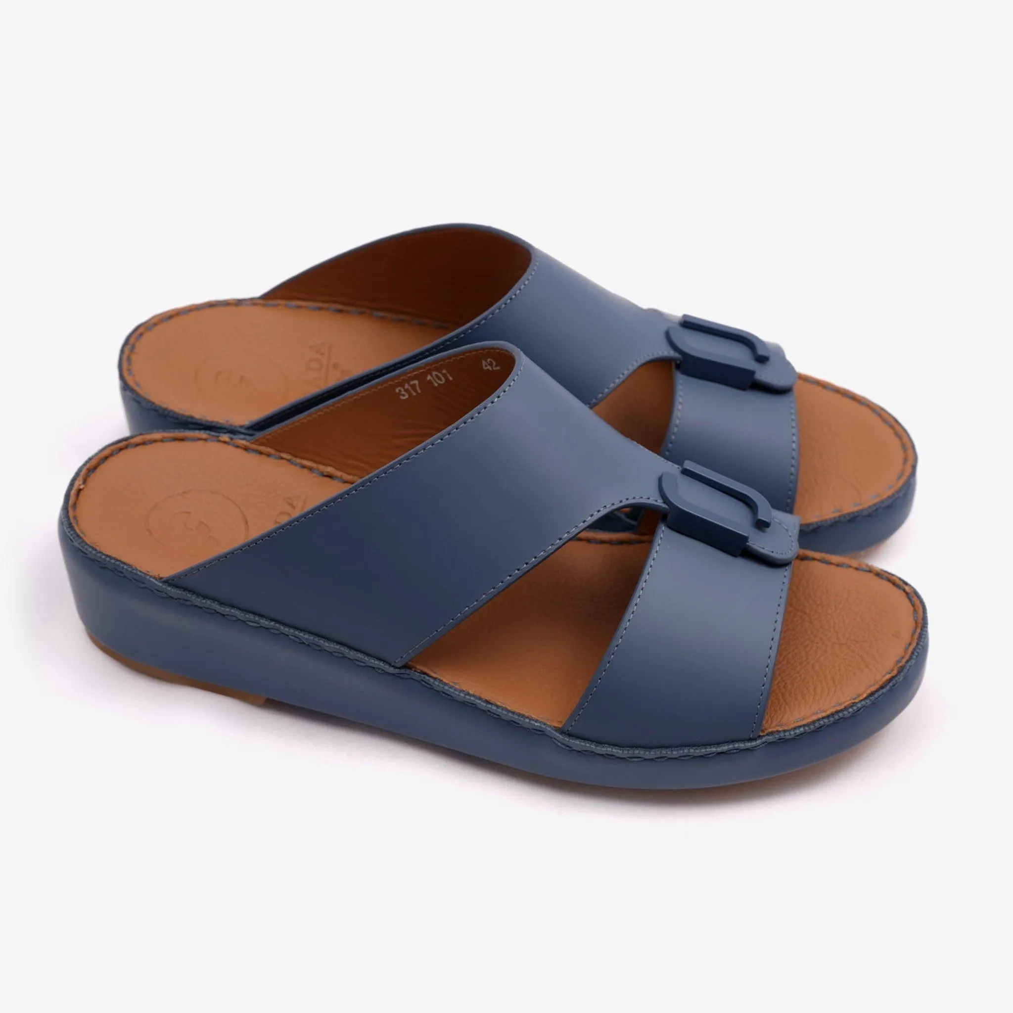 MATTE CLASSIC DAVINCI ARABIC SANDALS COBALT