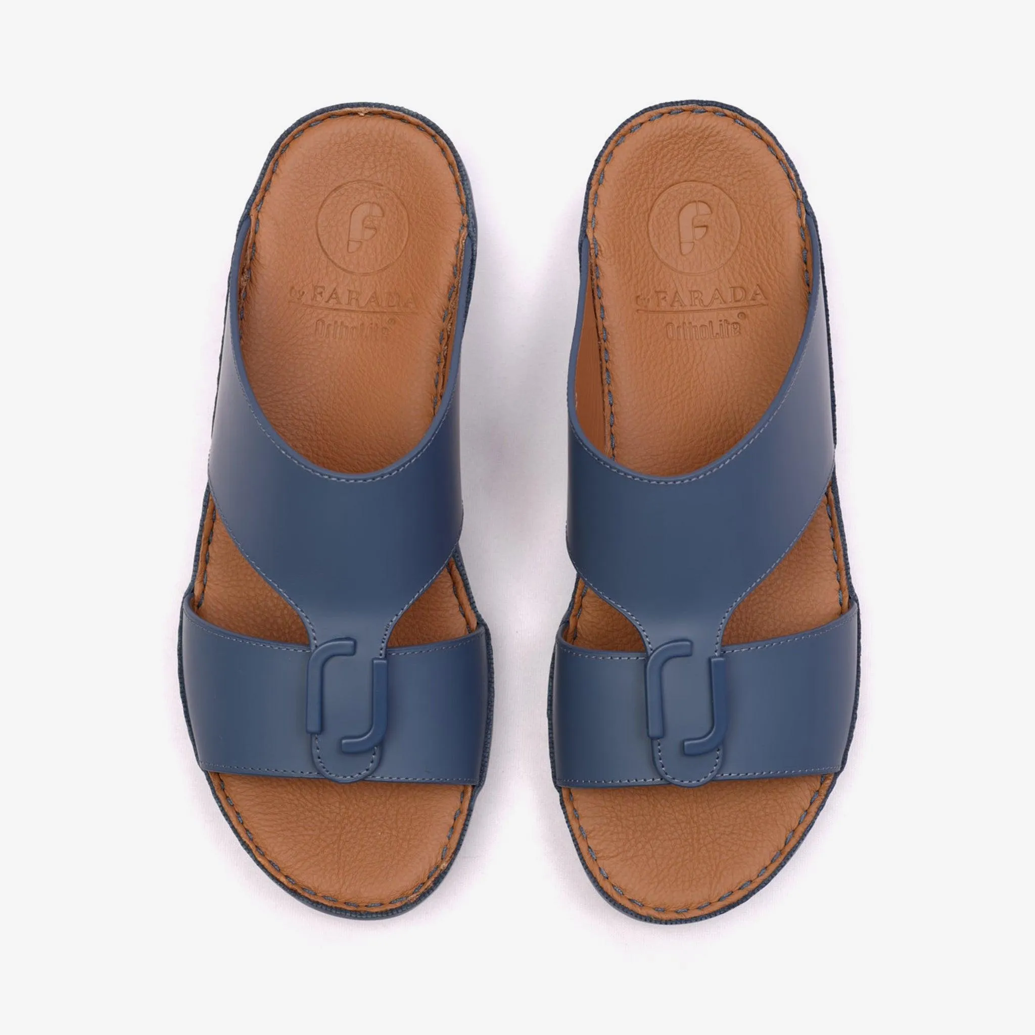 MATTE CLASSIC DAVINCI ARABIC SANDALS COBALT