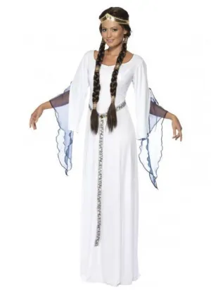 Medieval Maid White Costume
