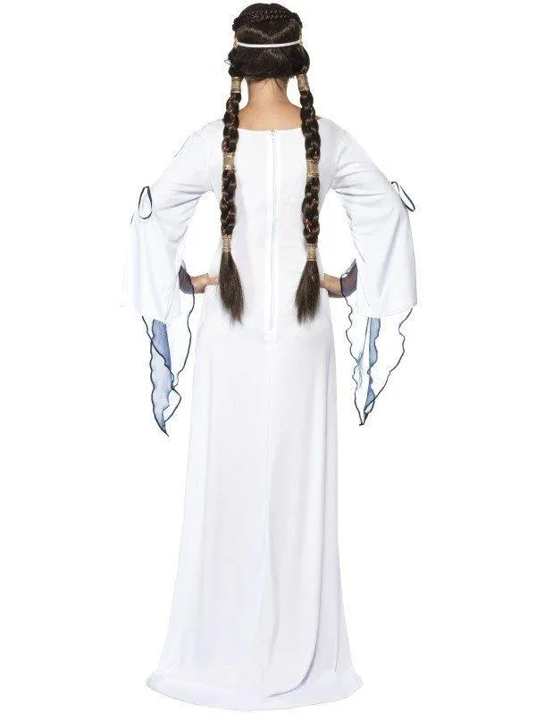 Medieval Maid White Costume