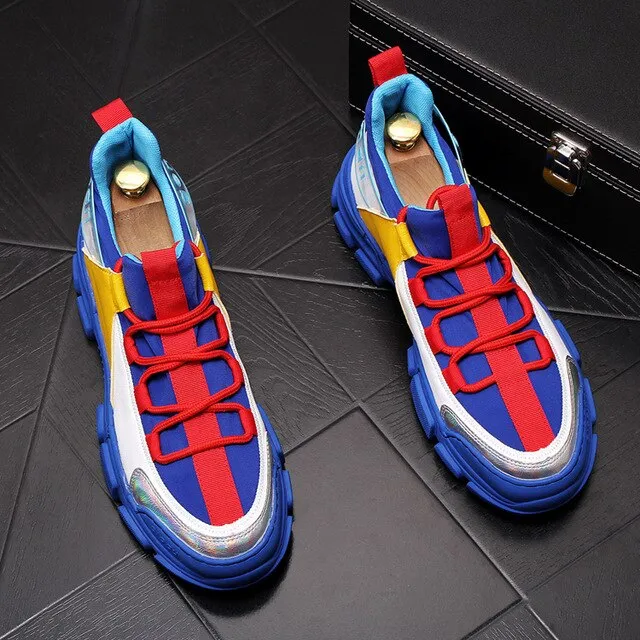Men Fashion Casual Ankle Boots Spring Autumn Breathable Thick Bottom Leisure Shoes Male Luxury Designer Trending Shoes