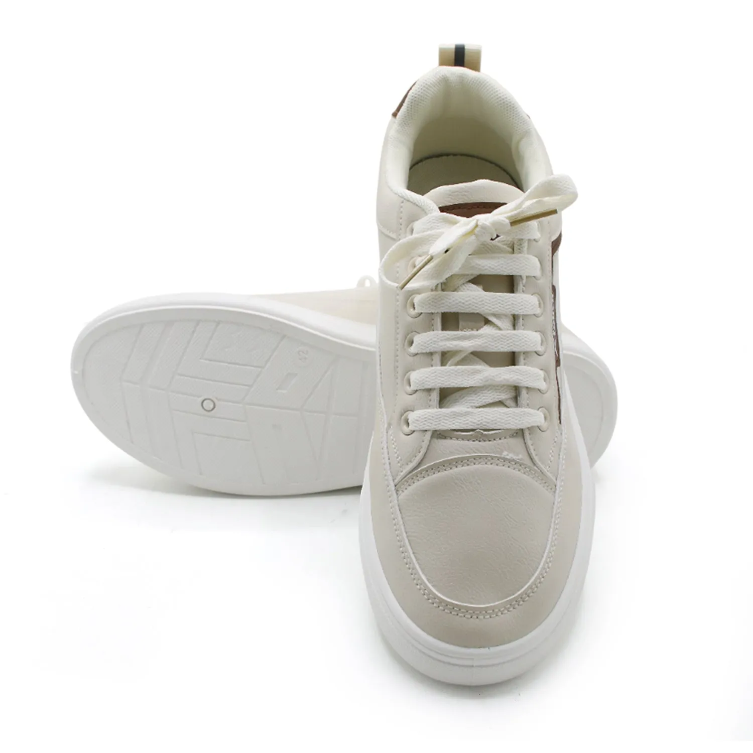 Men's Lace-Up Comfortable Lightweight Sneakers - Brown