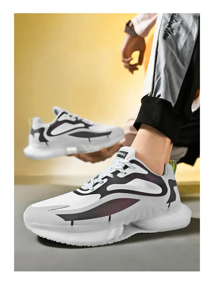 Men's Laser Color Changing Bright Sneakers