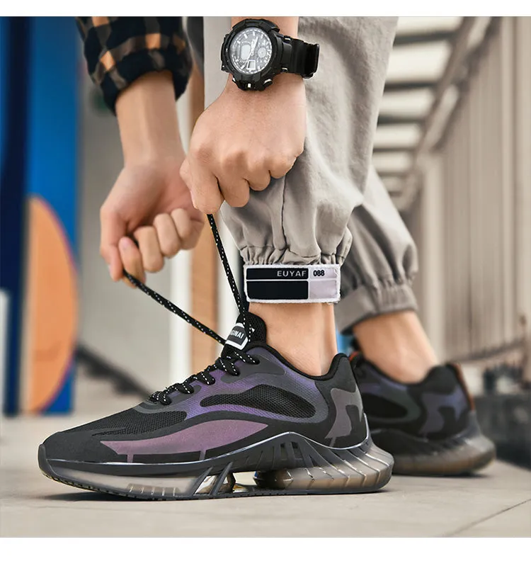 Men's Laser Color Changing Bright Sneakers