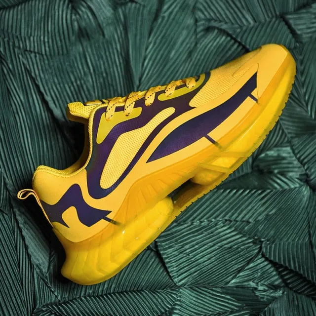 Men's Laser Color Changing Bright Sneakers
