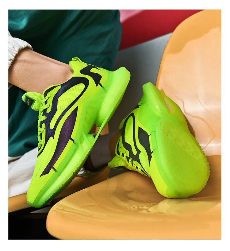 Men's Laser Color Changing Bright Sneakers