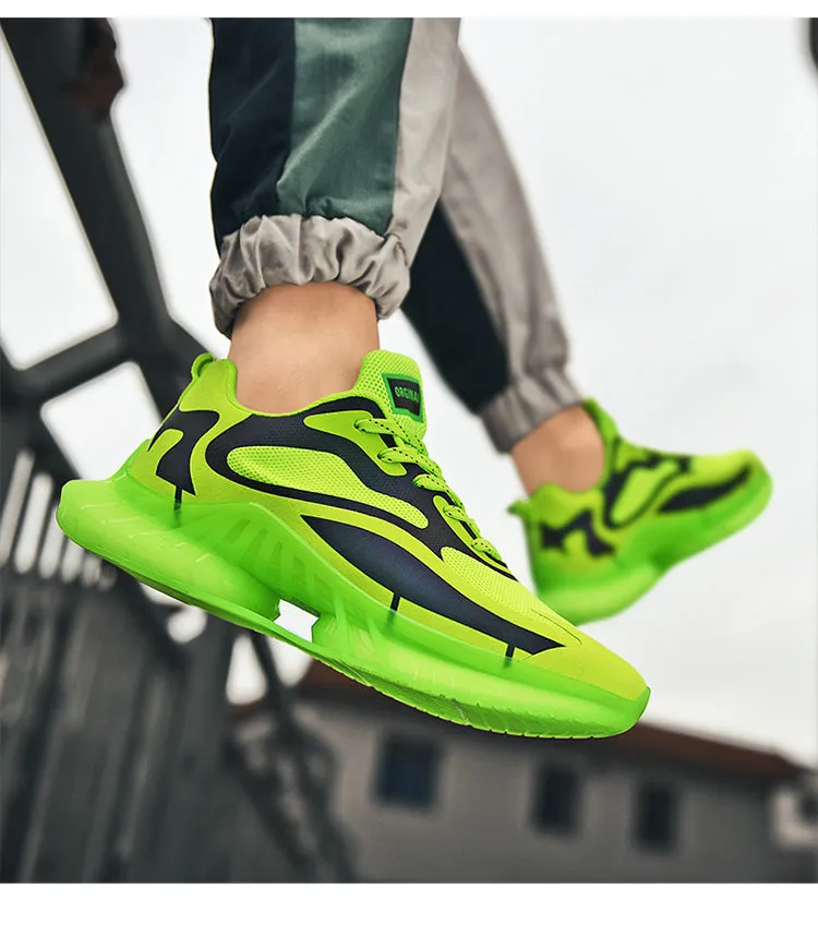 Men's Laser Color Changing Bright Sneakers