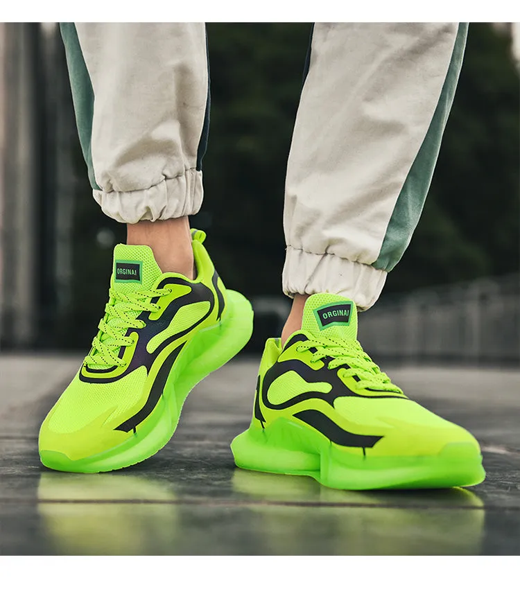 Men's Laser Color Changing Bright Sneakers
