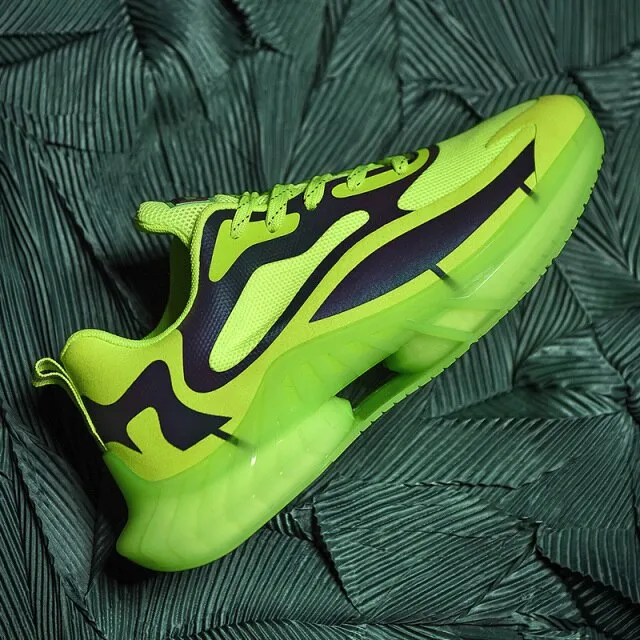 Men's Laser Color Changing Bright Sneakers