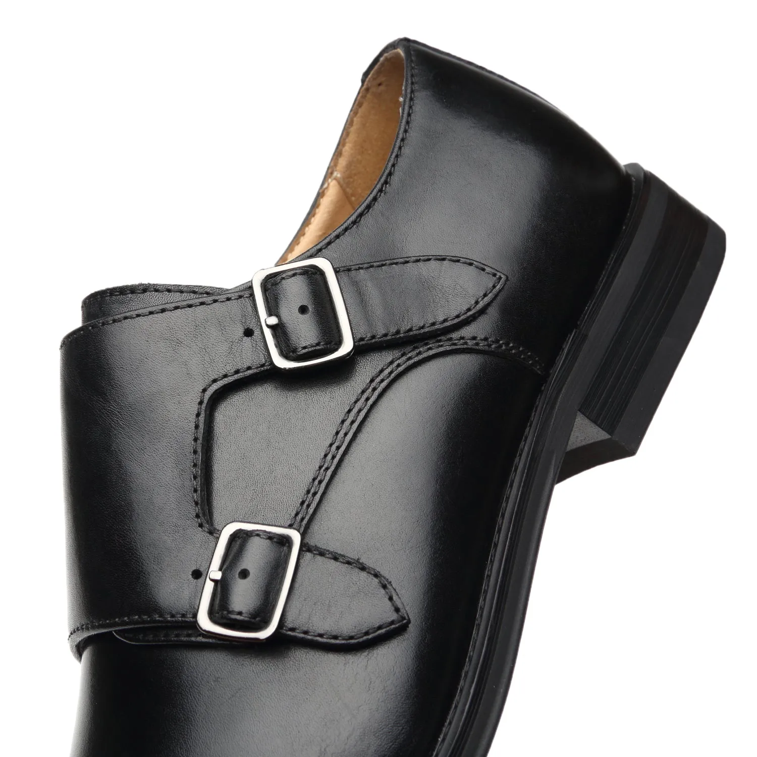 Men's Monk Strap Chal-1-black