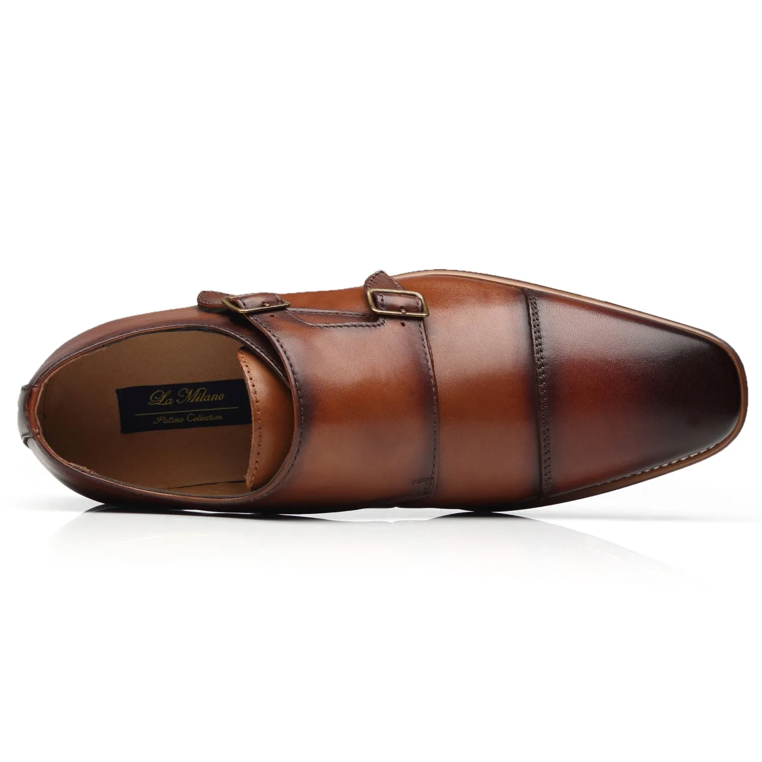 Men's Monk Strap Chal-1-brown