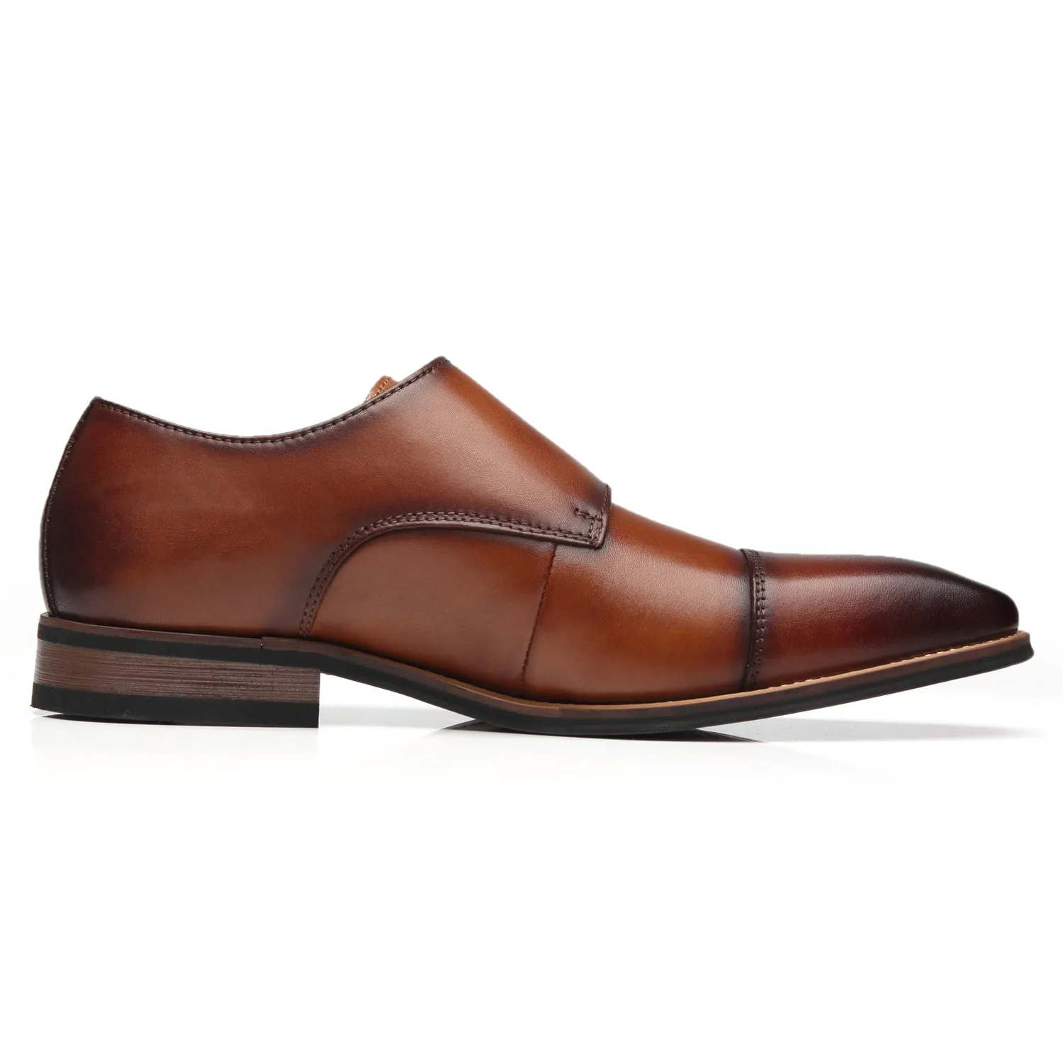 Men's Monk Strap Chal-1-brown