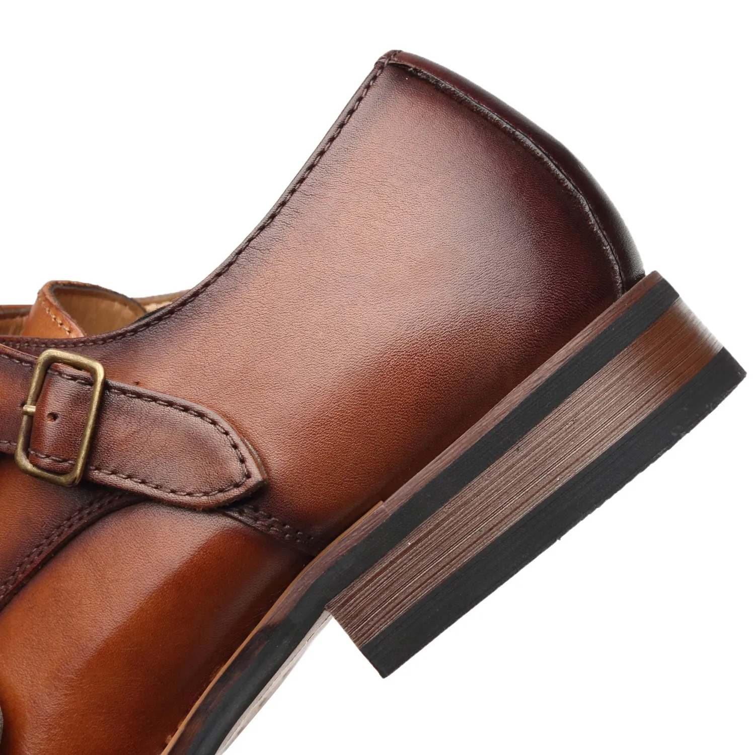 Men's Monk Strap Chal-1-brown