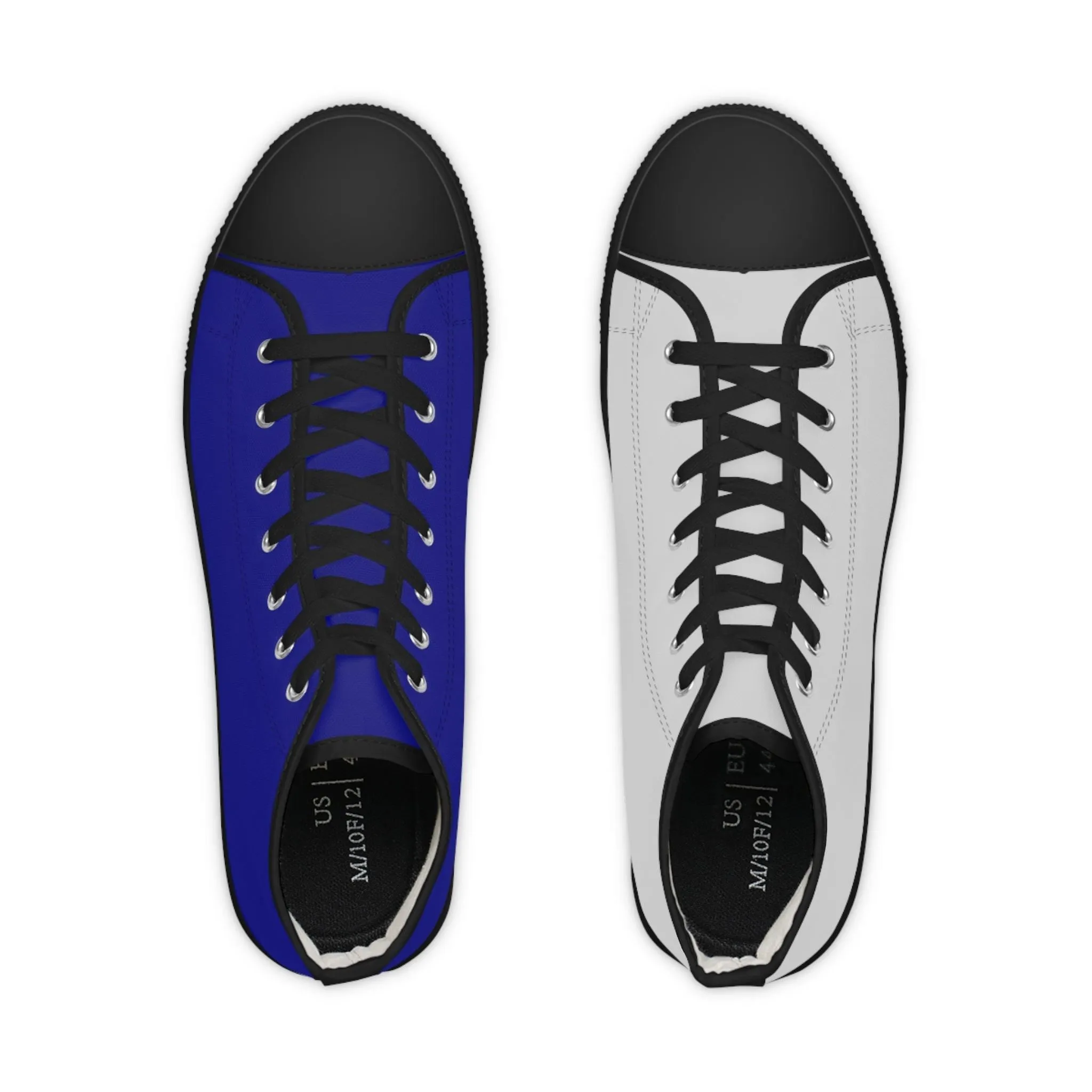 Men's Navy & Grey Mismatched High Top Sneakers
