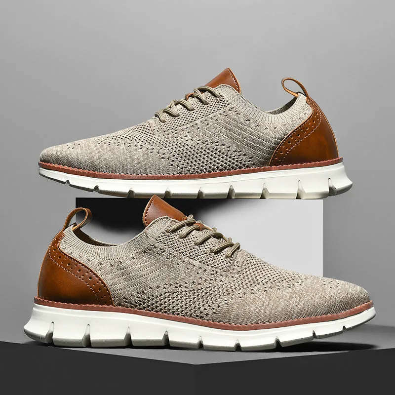 Men's Running Fitness Breathable Stretchy Knitted Sneakers