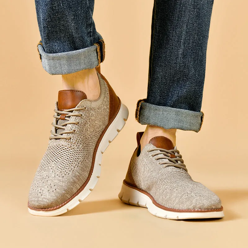 Men's Running Fitness Breathable Stretchy Knitted Sneakers